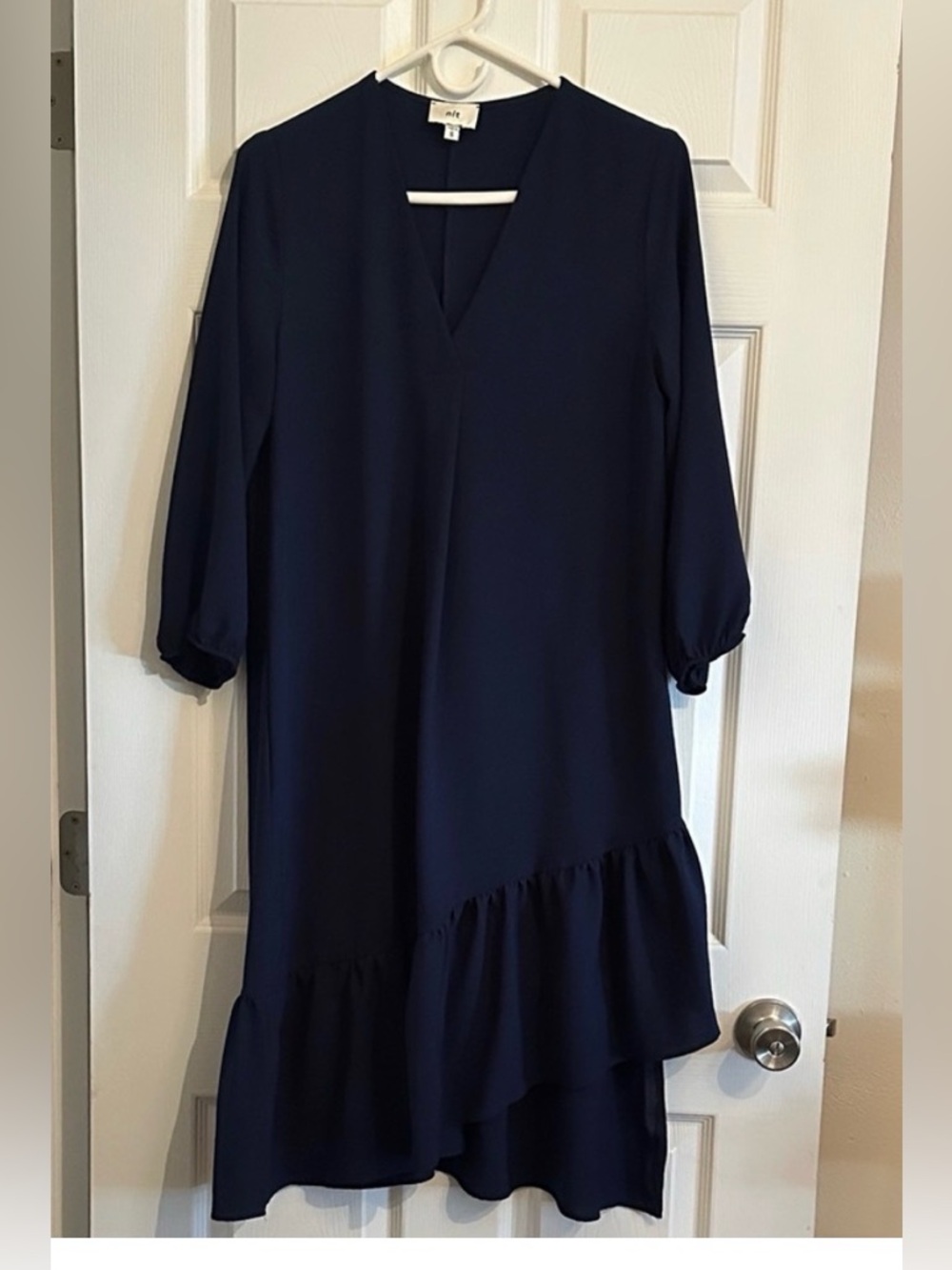 nlt asymmetrical hemline dress